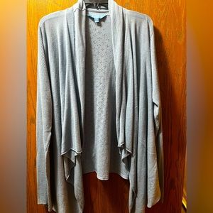 Vera Wang Pale Blue Long Cardigan XL